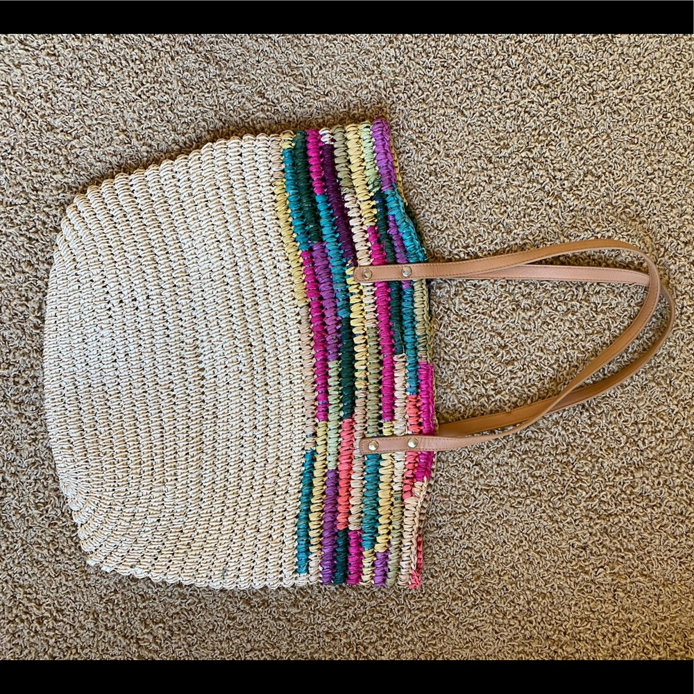 Straw Tote Bag NWOT